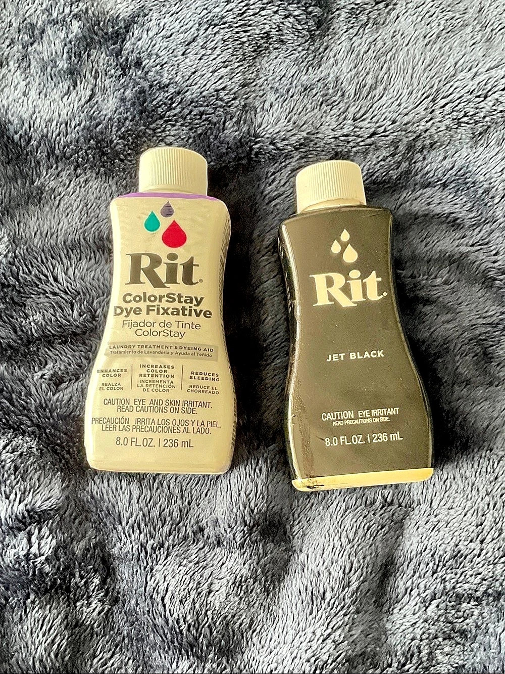 Rit Back to Black Dye Kit Bottles Jet Black & ColorStay Fixative